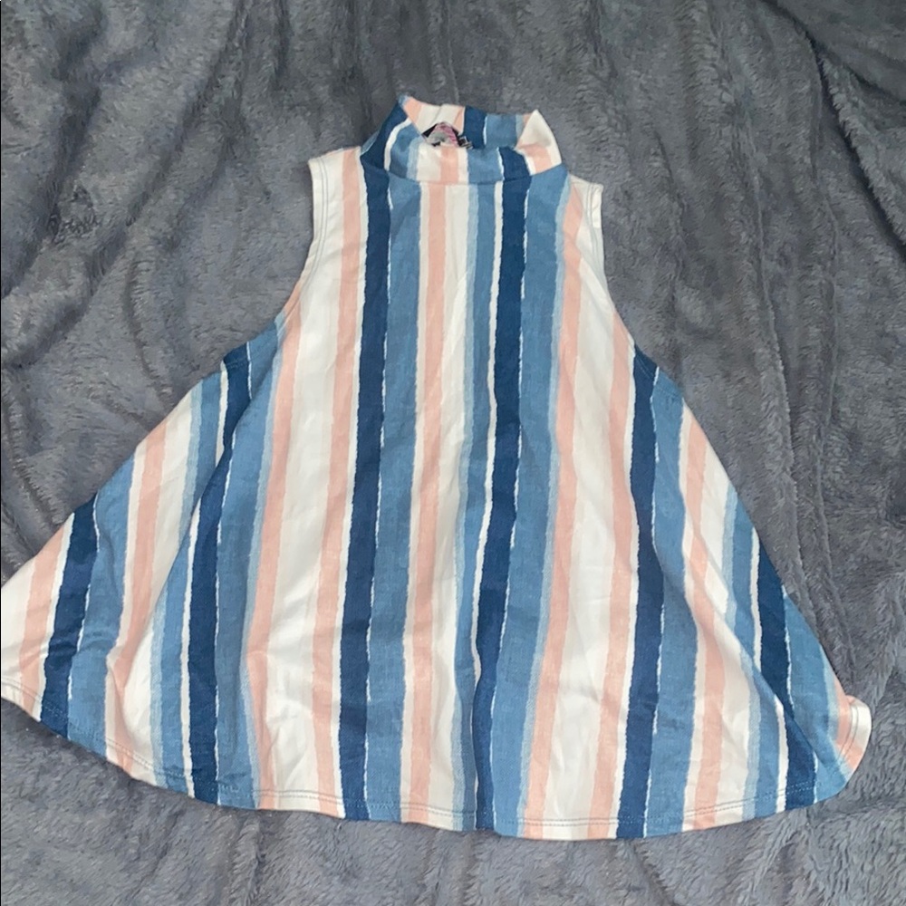 Striped Sleeveless Women's Top